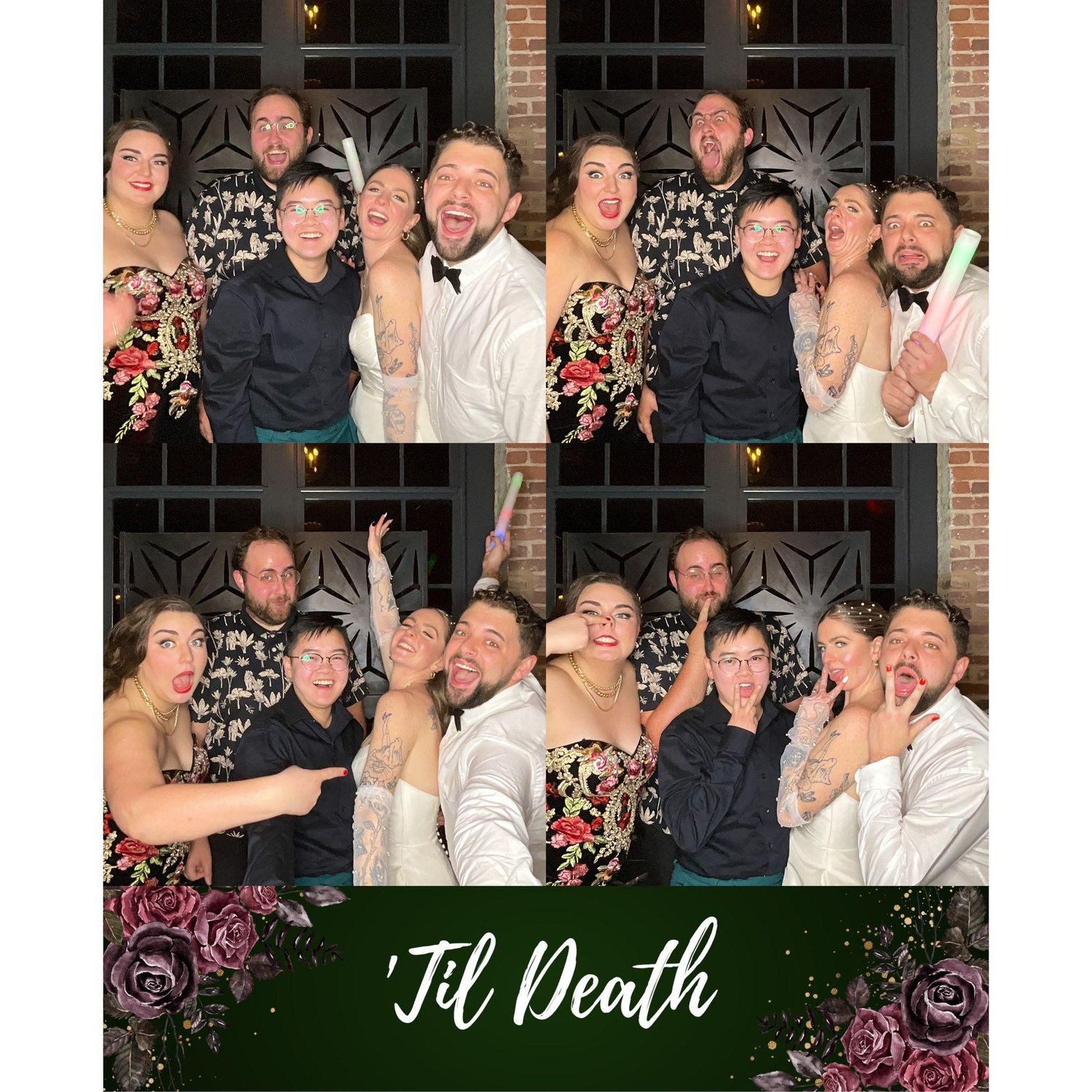 Our wedding is actually the first straight wedding we've been to! To Ravyn and Chelsea!
