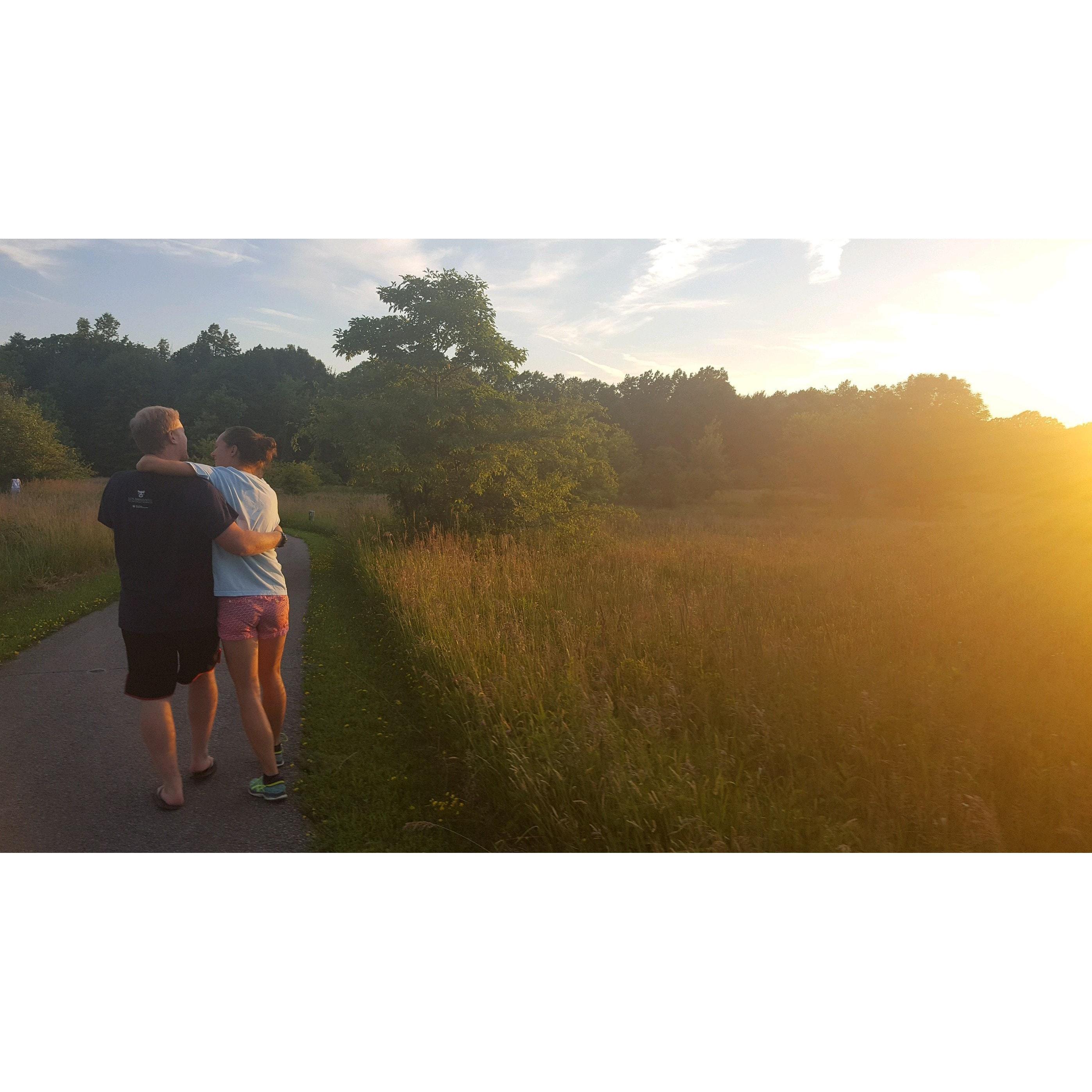 Walking in Penitentiary Glen Reservation, OH