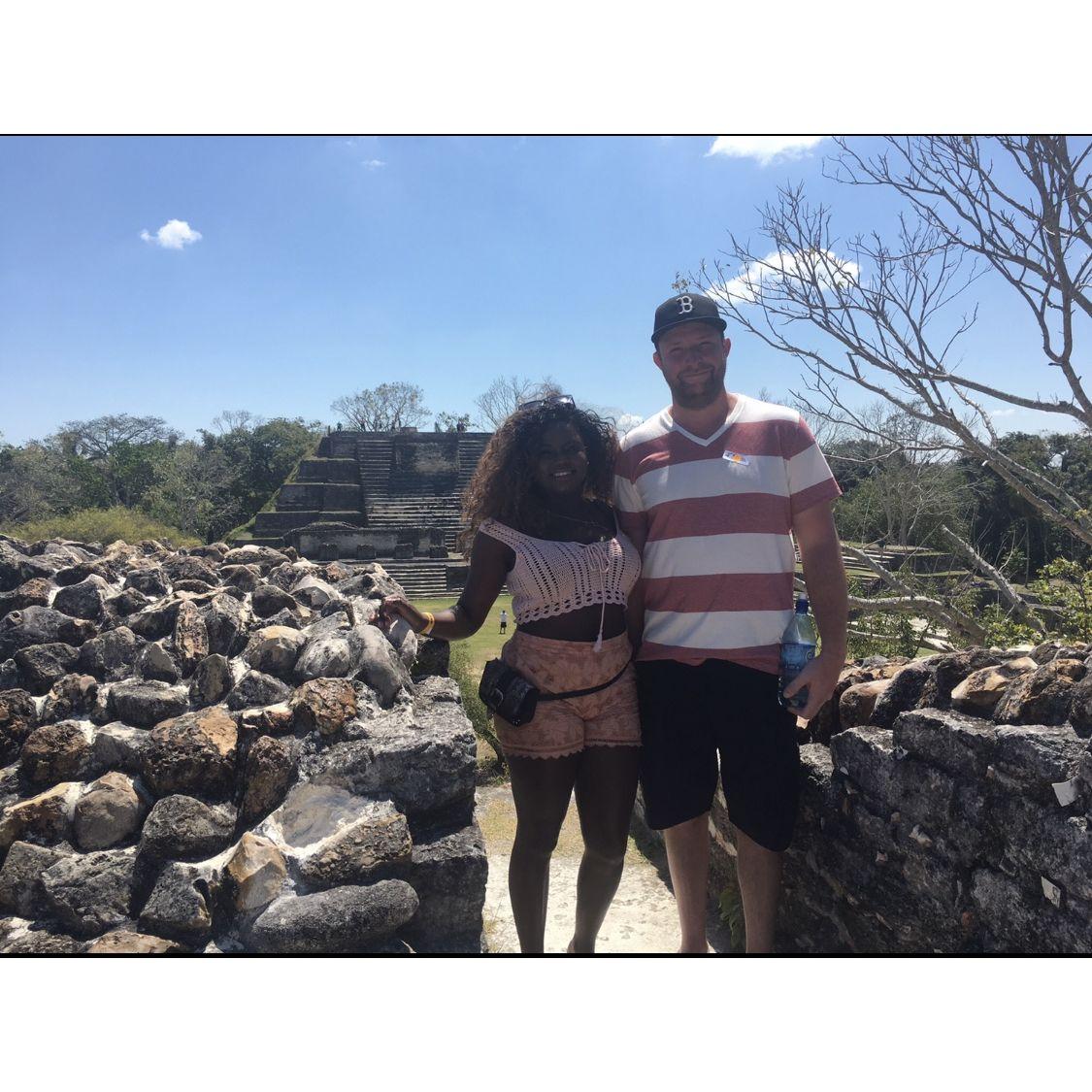 Mayan ruins in Belize we lost our entire tour group for several hours this day