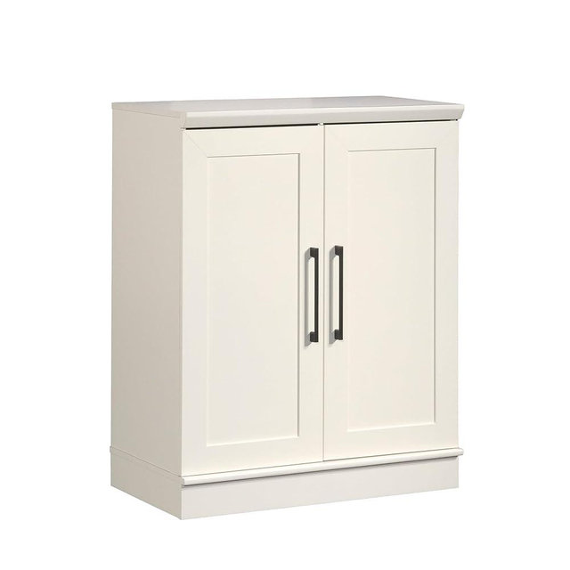 HomePlus Small Kitchen Pantry Storage Cabinet with Adjustable Shelves, Living Room Storage Cabinet, Soft White Finish