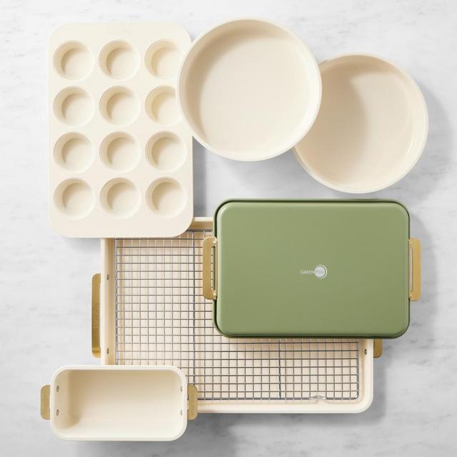 GreenPan™ Reserve Ceramic Nonstick Bakeware, Sage, Set of 7
