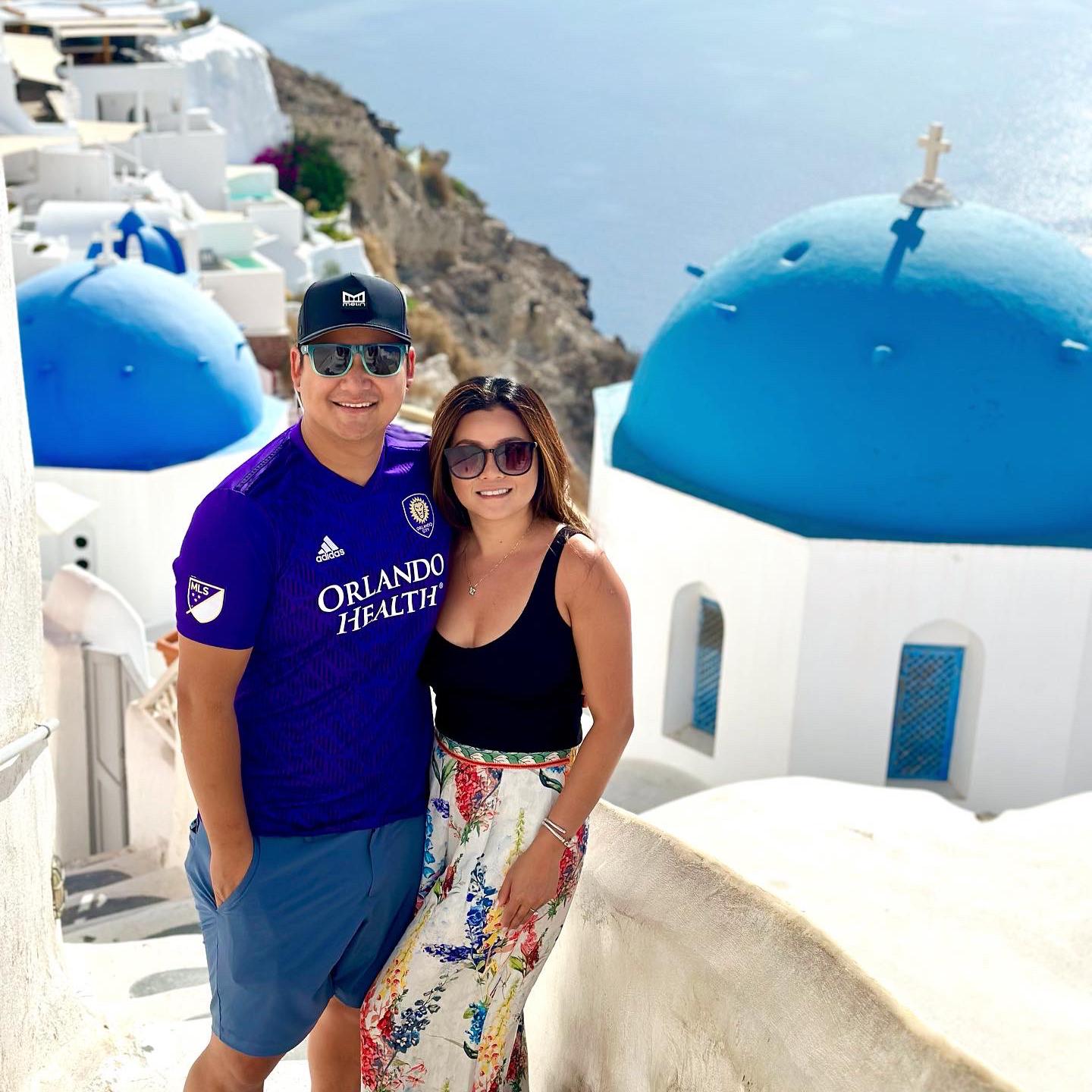 Blue Dome View- Oía-Santorini, Greece 🇬🇷