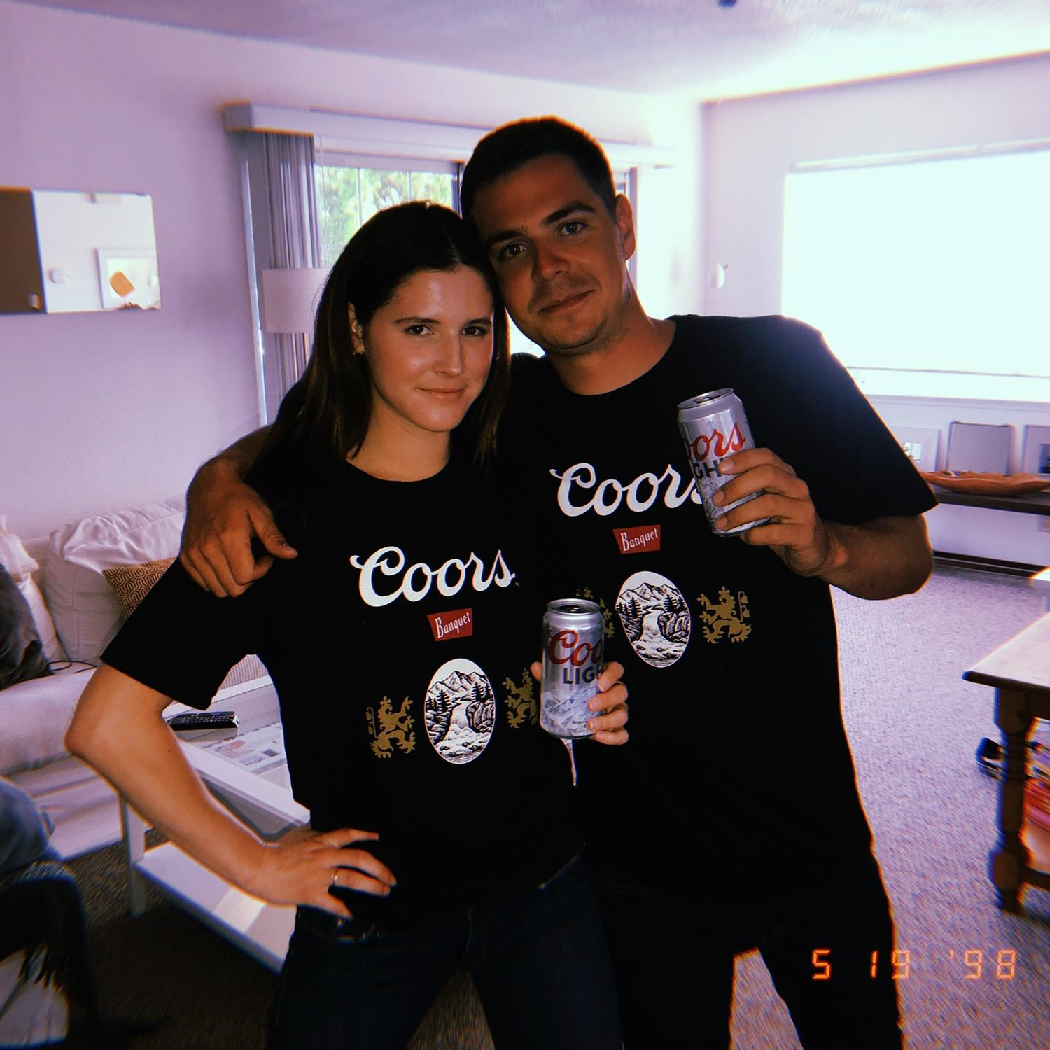 Holly bought matching shirts - and of course needed a picture