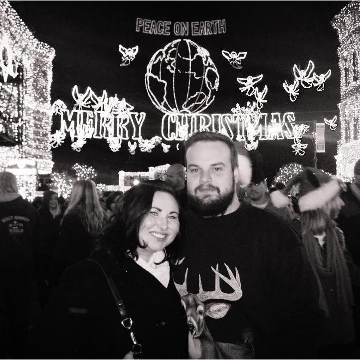 One of our first dates at the Osbourne Family Spectacle of Dancing Lights