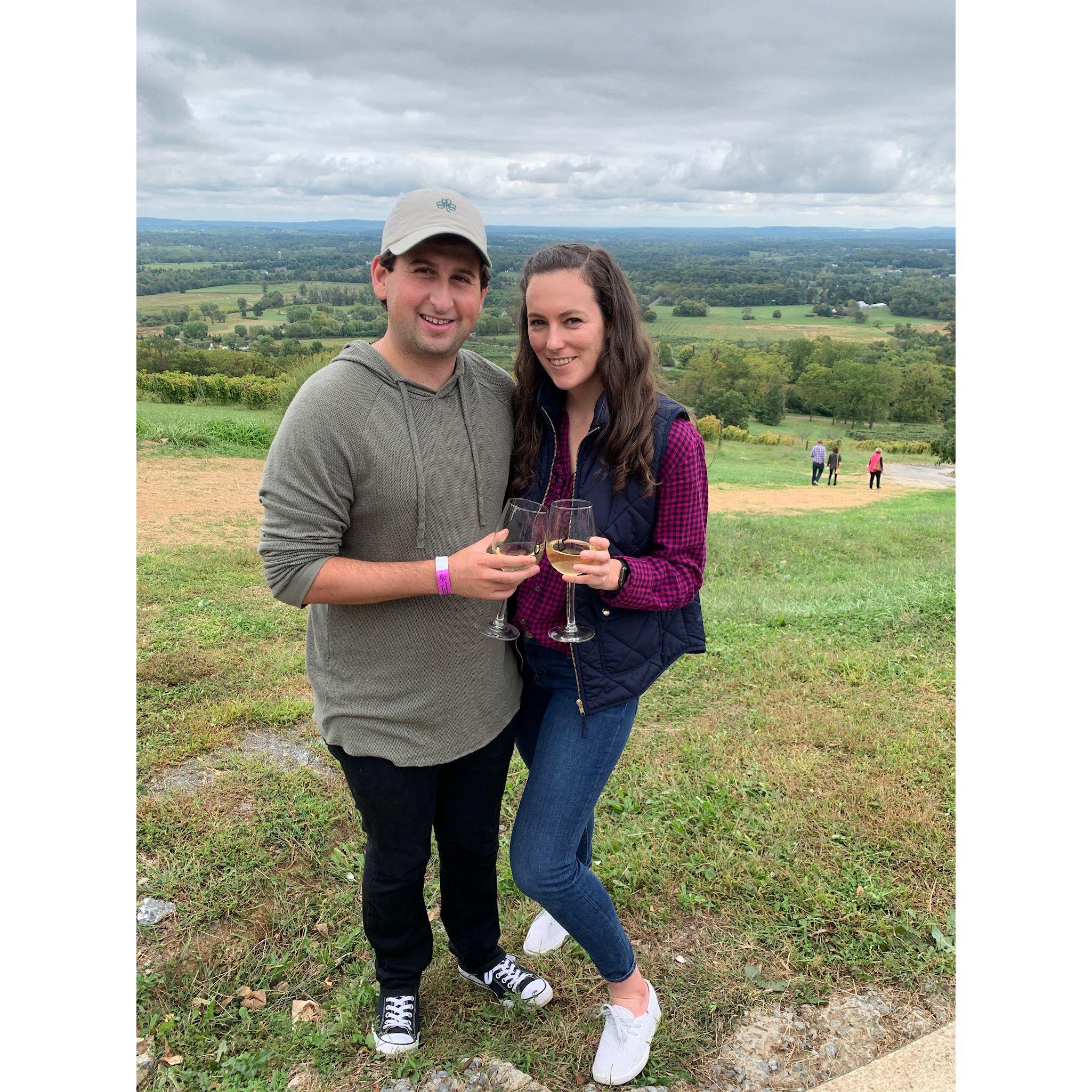 September 2020 at a winery in Bluemont, Virginia