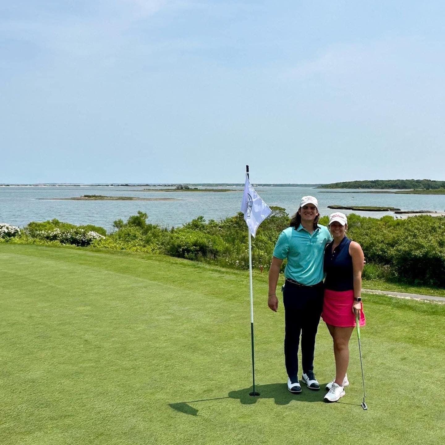 July 2023 - The couple at their favorite golf course - Farm Neck on Marthas Vineyard!