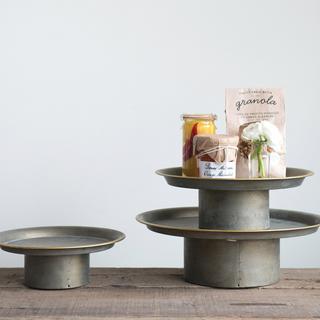 Grange 3-Piece Decorative Metal Pedestal Set