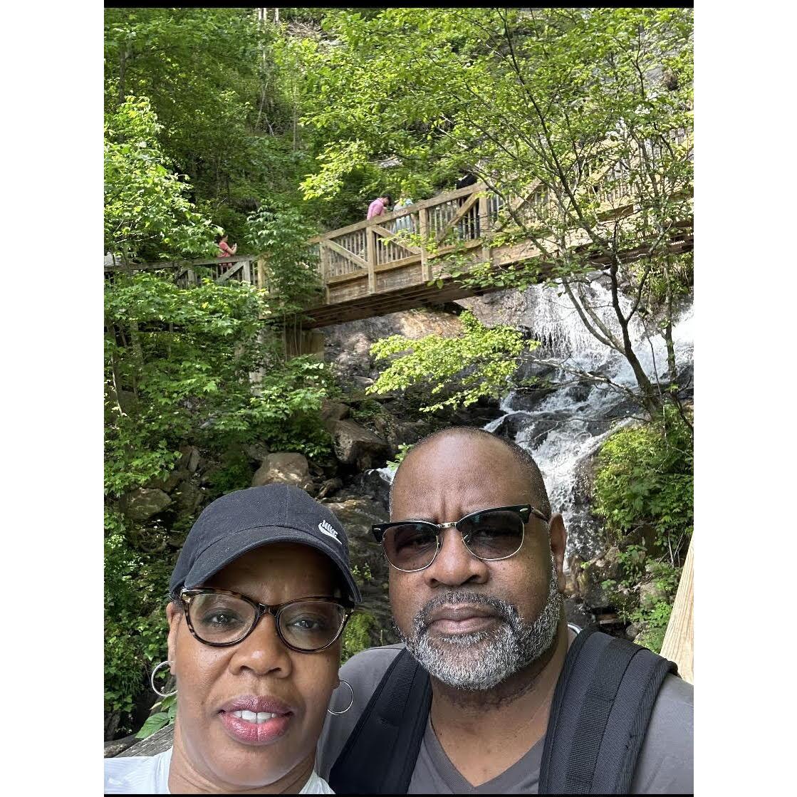 We chased waterfalls at Amicalola Falls.