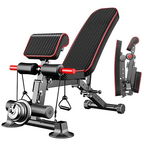 Adjustable Weight Bench,Utility Workout Bench Foldable Incline Decline Benches for Home Gym Full Body Workout,Load 330LBS