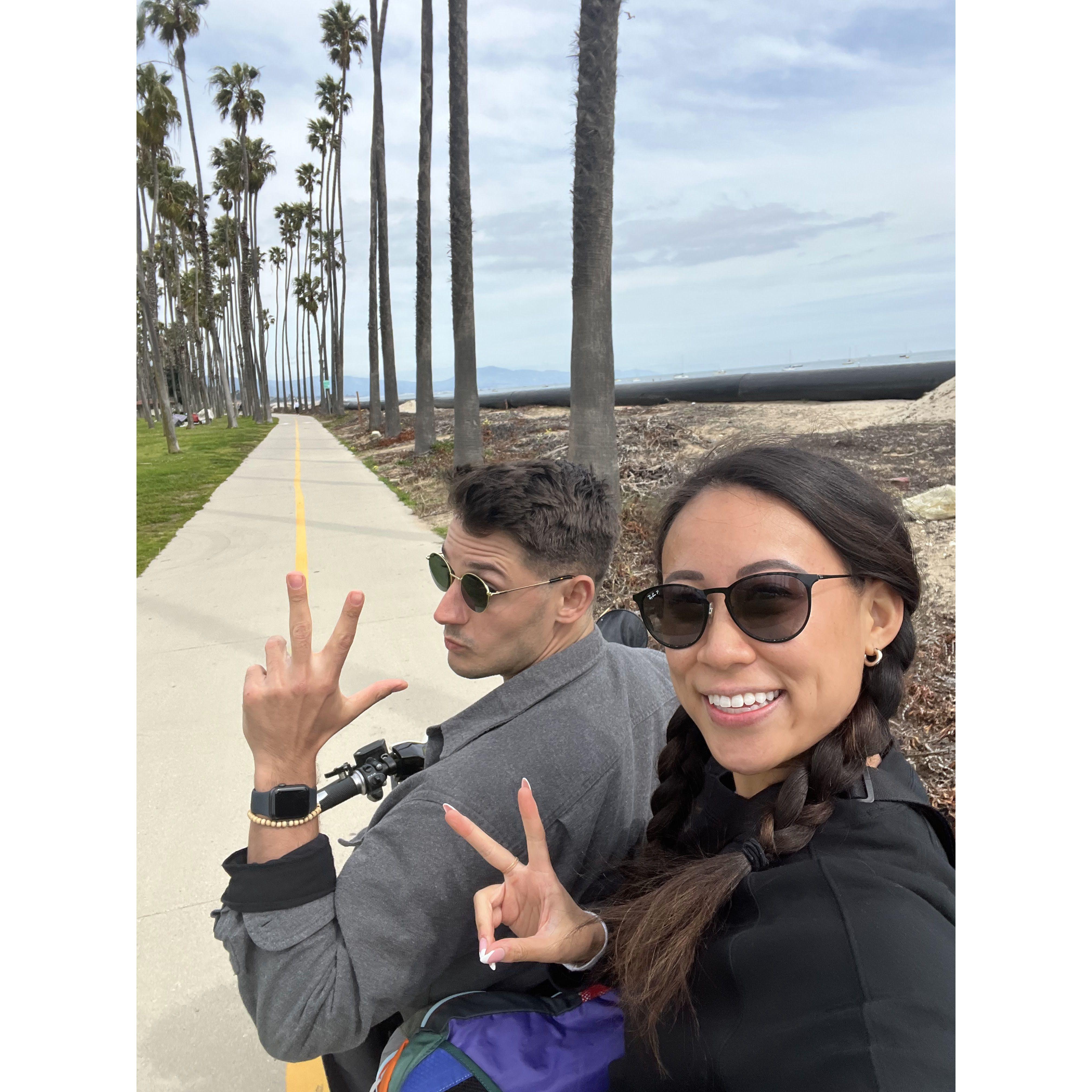 Mopeding in Santa Barbara
