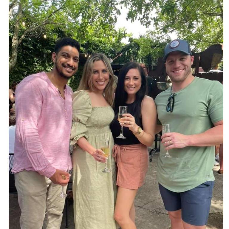 More engagement party fun with Madison (bridesmaid) and Chris!