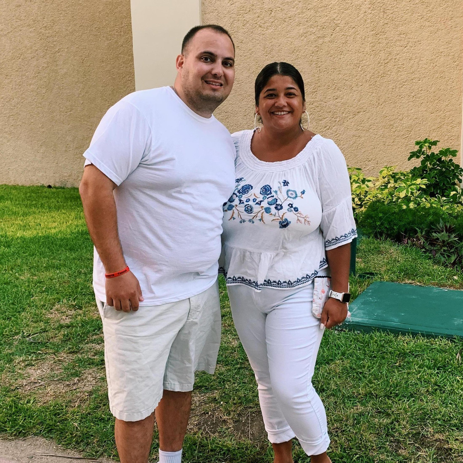 In Meixco, on vacation when we got engaged!