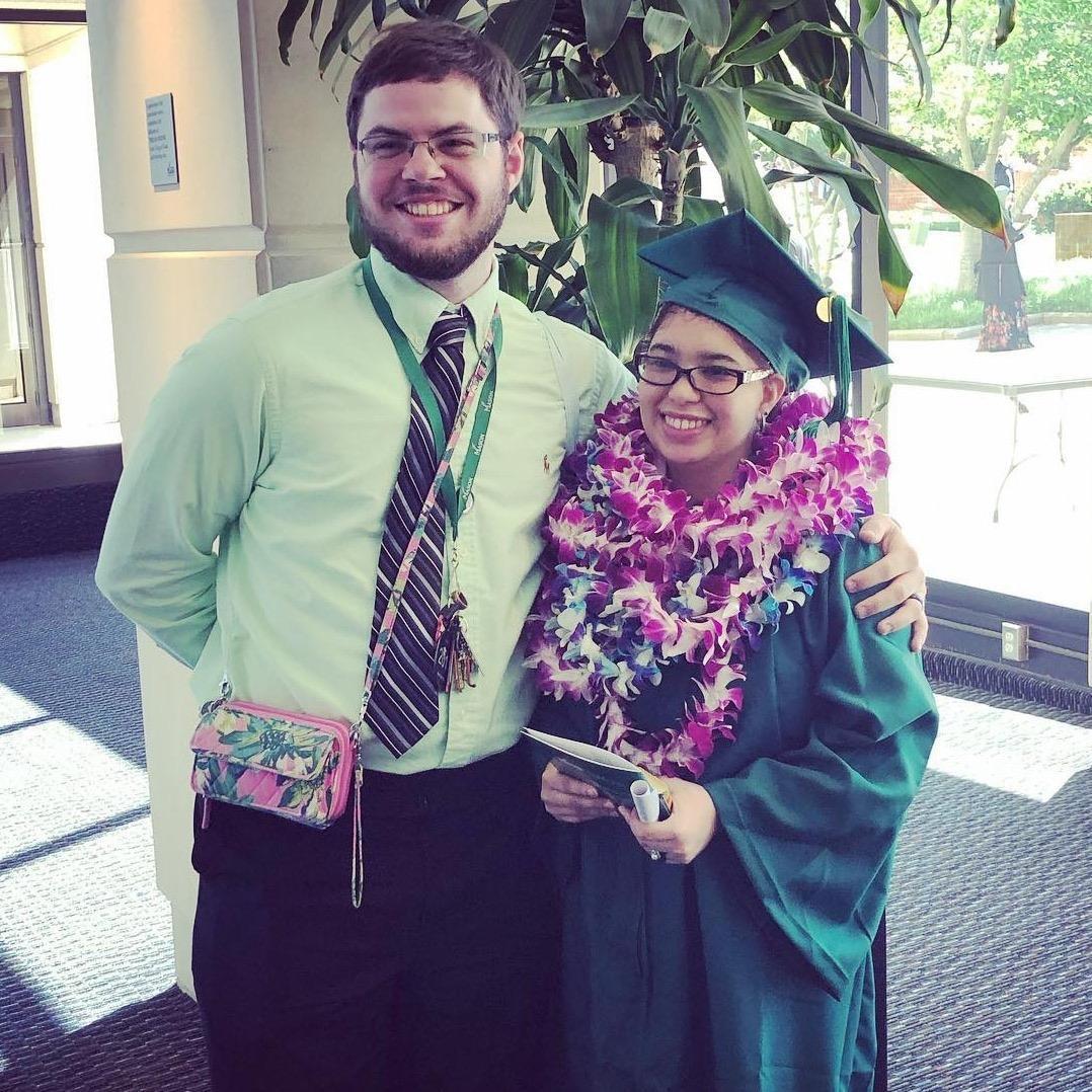 This was at Jacqueline's college graduation