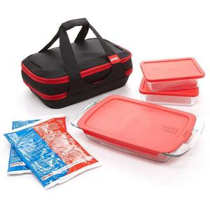 Pyrex Portable 9-Piece Double-Decker Set