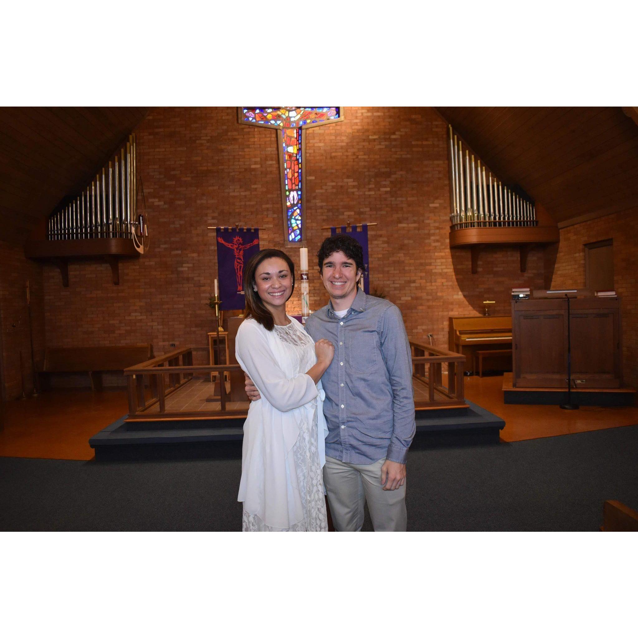 Desiree's reaffirmation of baptism!