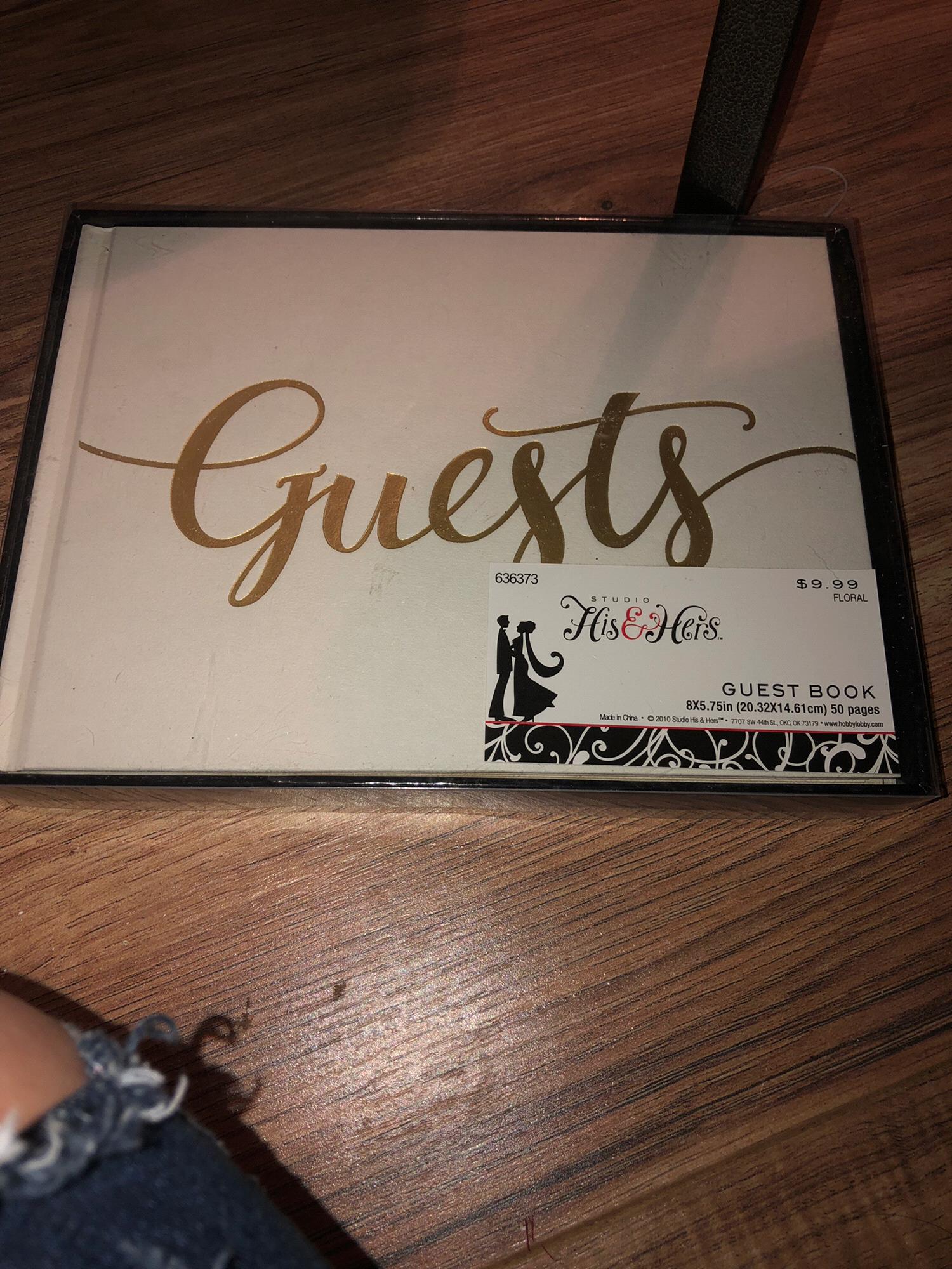 Guest book for ceremony