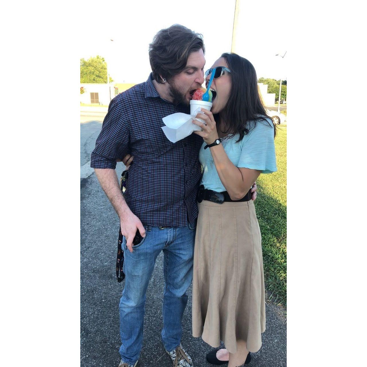 Sharing snoballs is just the start of sharing our life together <3