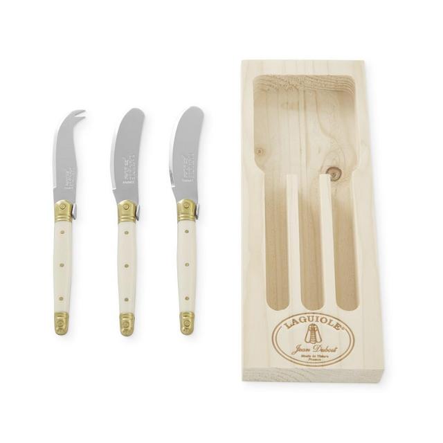 Laguiole Cheese Knife and Spreaders Set, Ivory