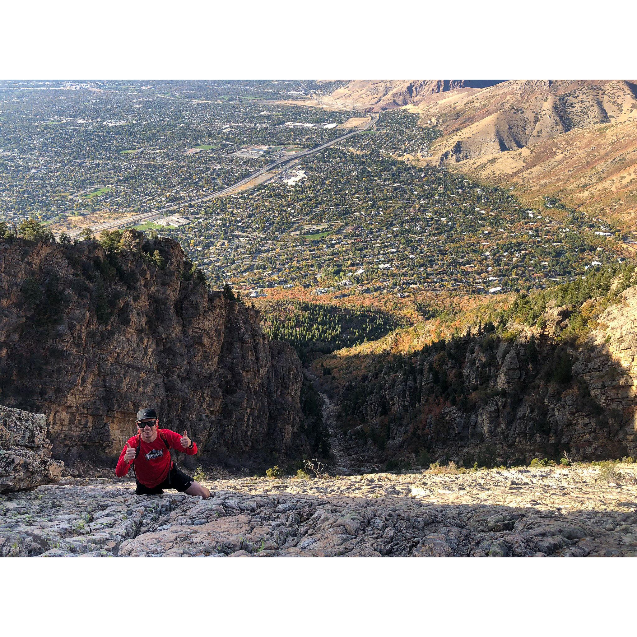 Our First Date on the West Slabs of Mount Olympus