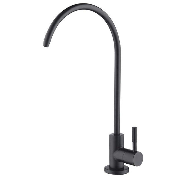 Apaix Drinking Water Faucet Matte Black, Kitchen Water Purifier Faucet for Non-Air Gap Reverse Osmosis Water Filtration System