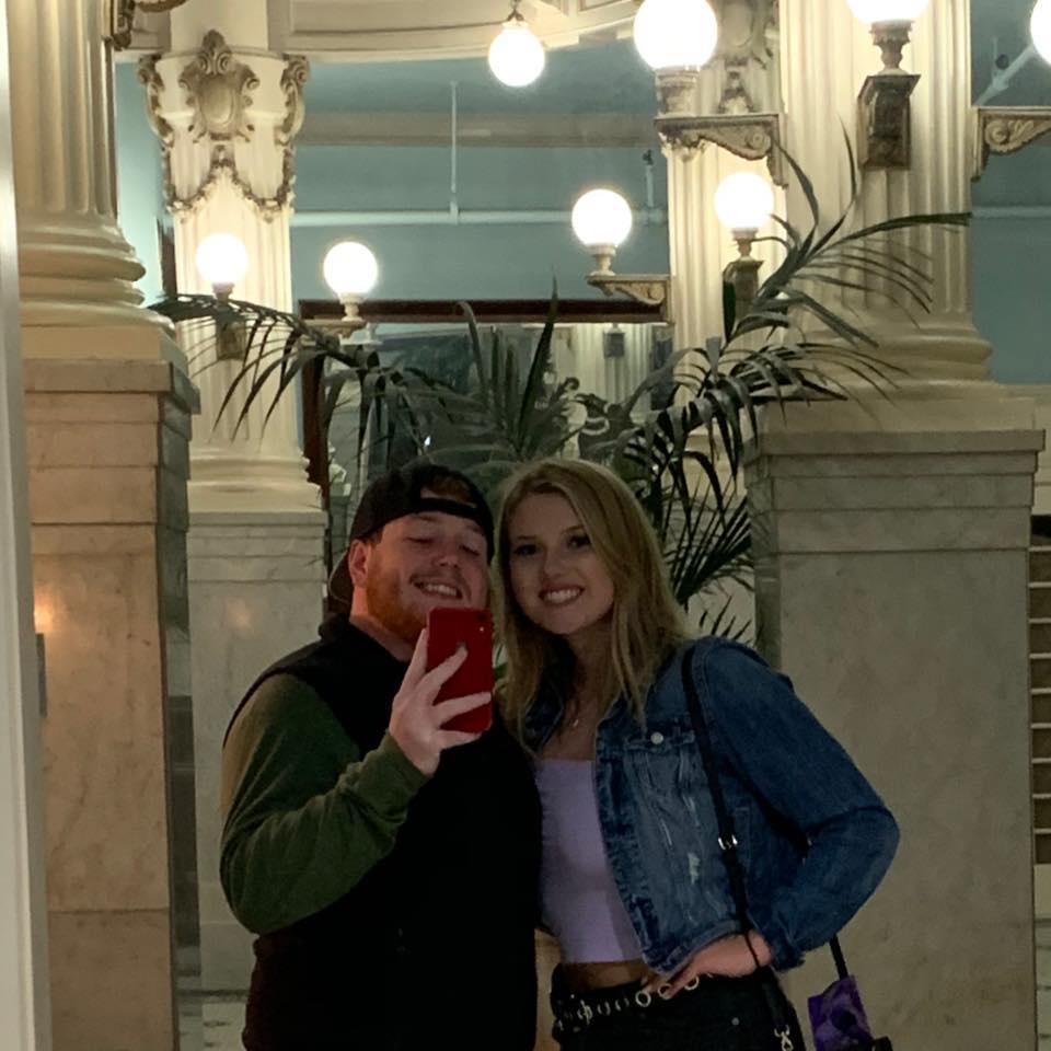 The first night Shane took Madelyn to the Riverwalk!