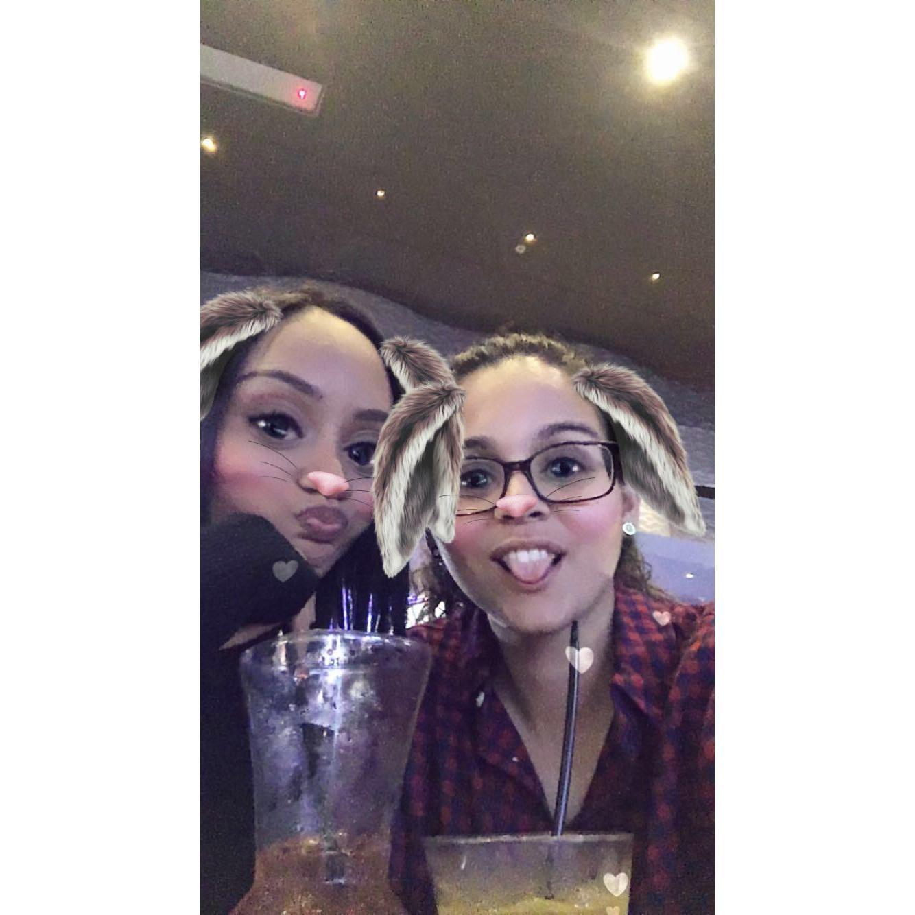 The first time I made Mariel try SnapChat filters!