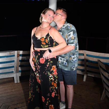 After our proposal the photographer and videographer had us take some photos on the pier and then made a video montage at different points along the resort.