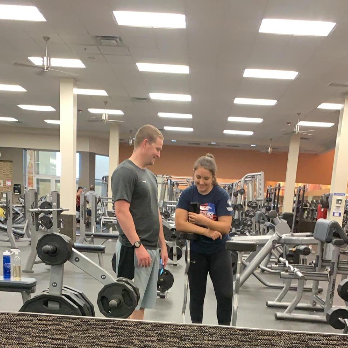 For those who like trivia, we met at the gym.