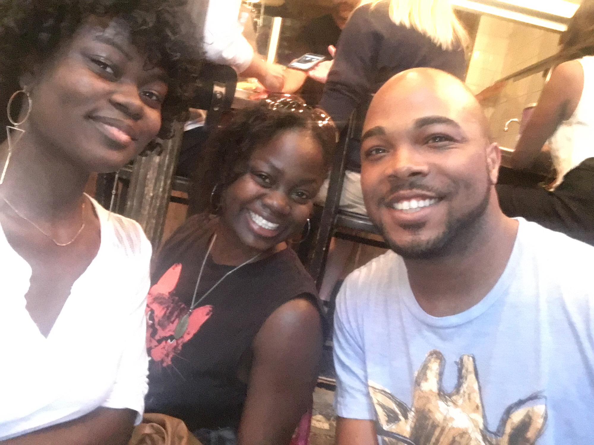 My beautiful sister Nia and bestie Austin oooooh and oysters 🦪 😋