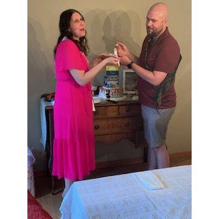 Wedding Shower Cake Cutting