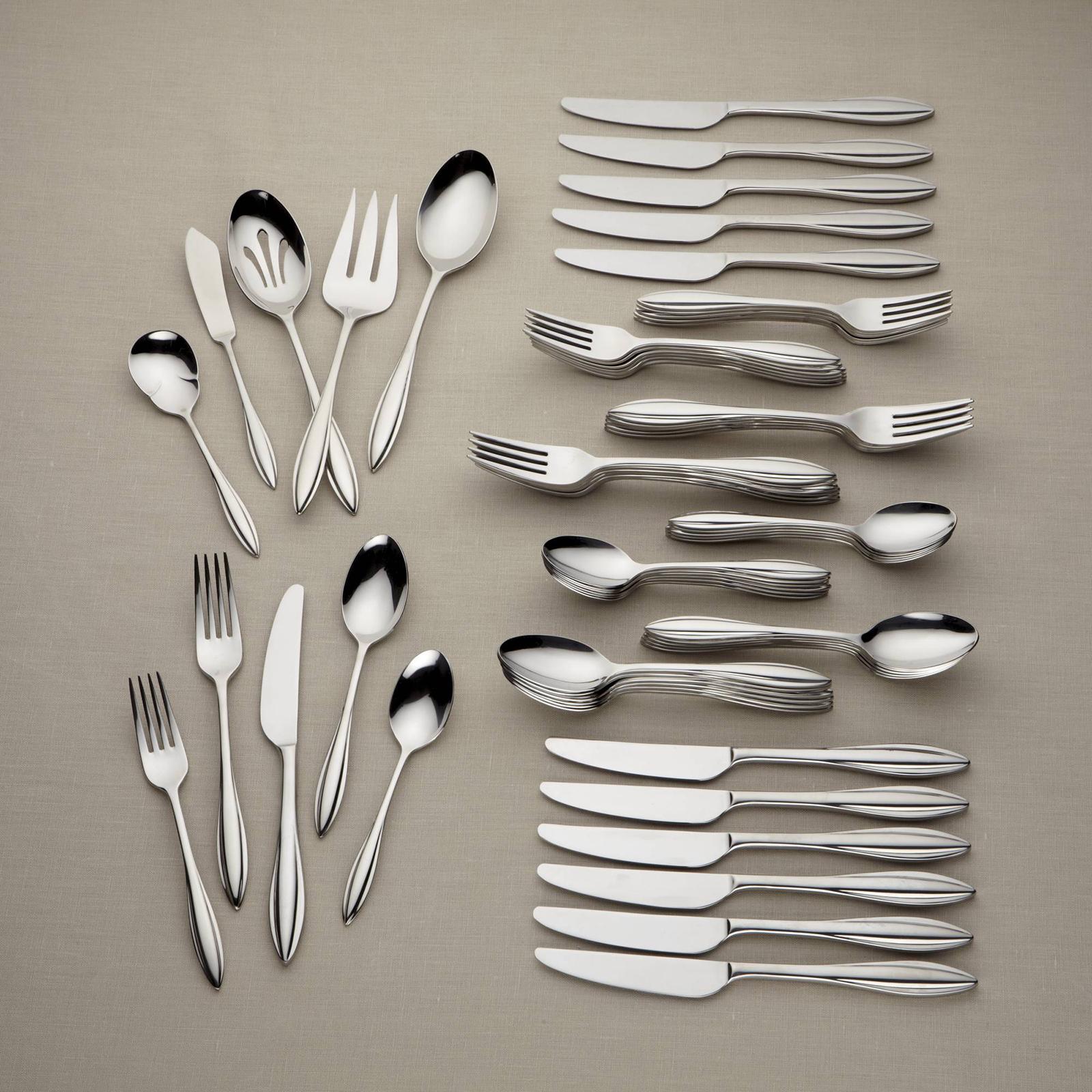 Lenox, Sculpt 65-Piece Flatware Set, Service for 12 | Zola