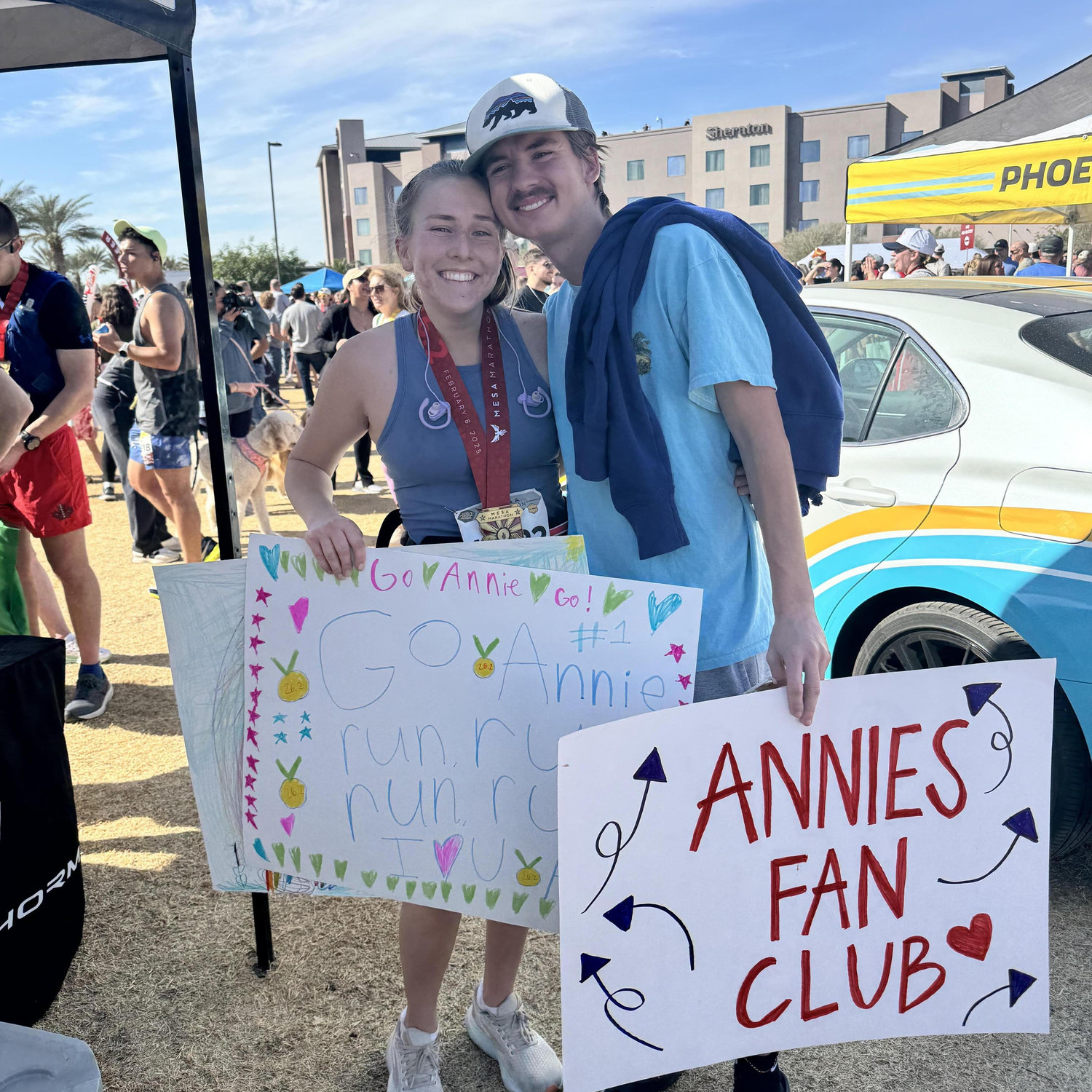 Annie's first marathon with her biggest supporter // February 2025