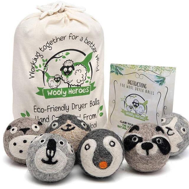 Wooly Heroes Dryer Balls - 100% Organic...