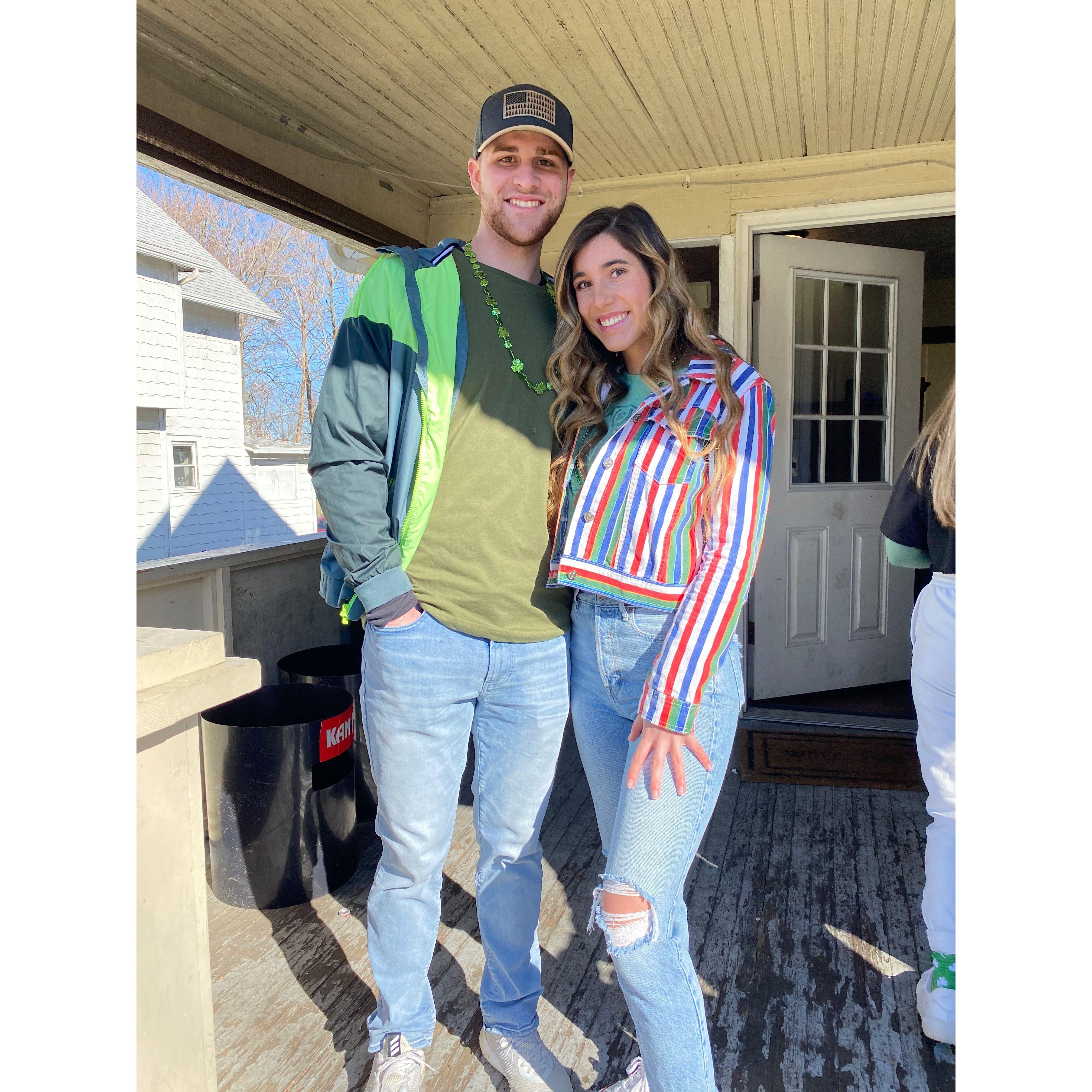 Saint Patrick's Day at Kent- visiting Jeremy!