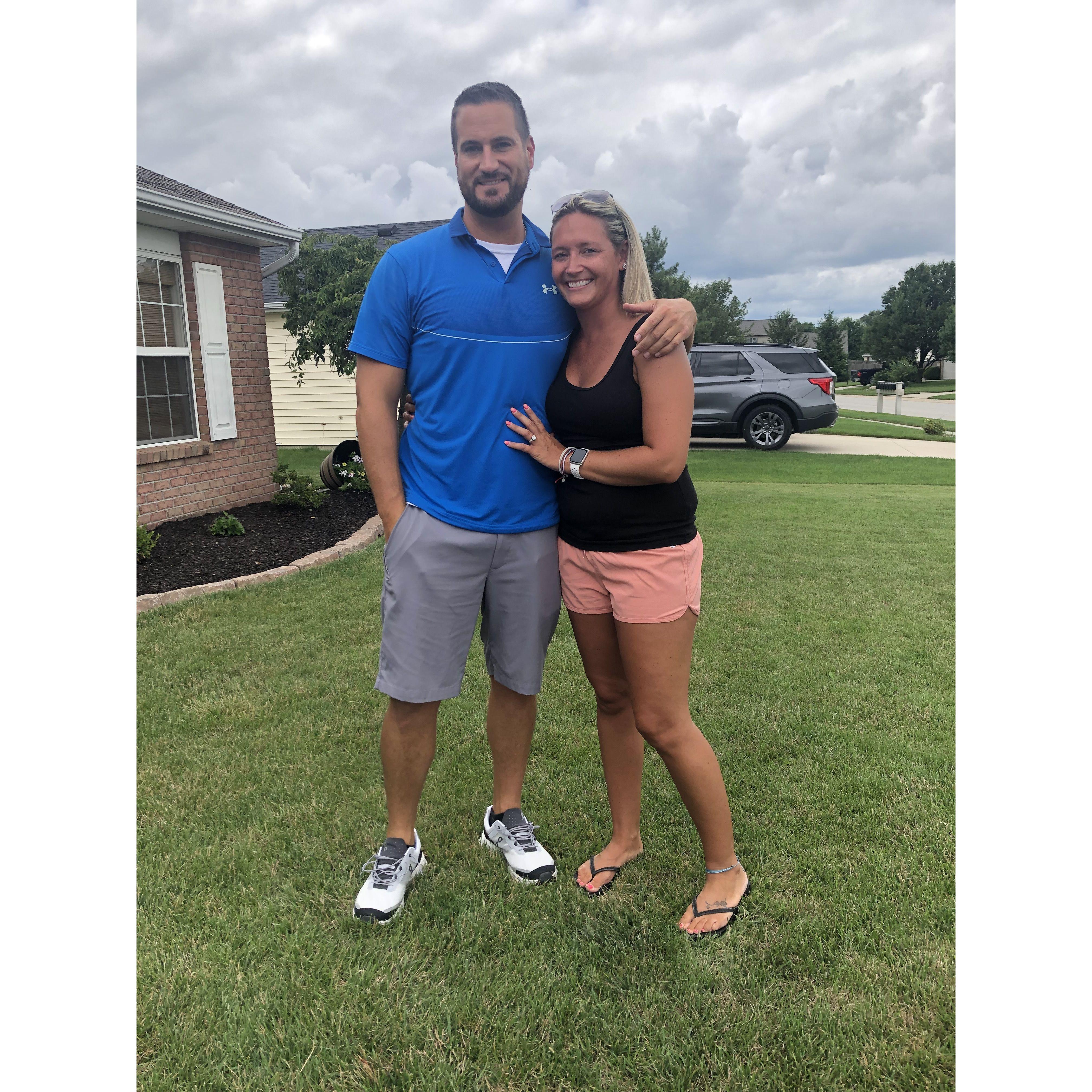 The night we got engaged!