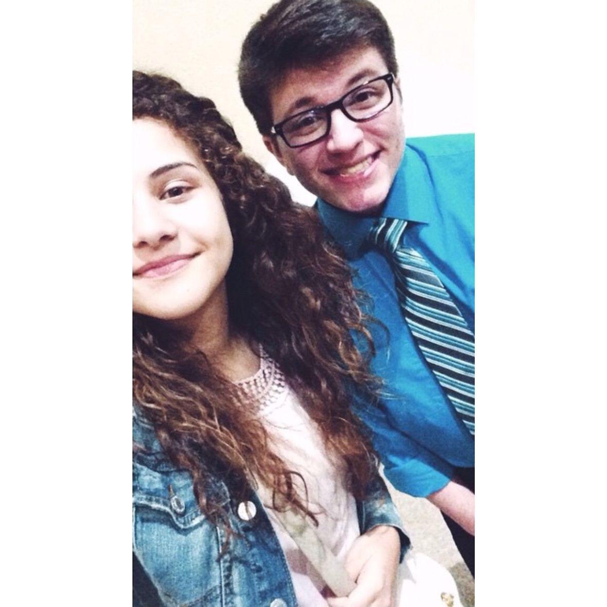 Our first photo together!