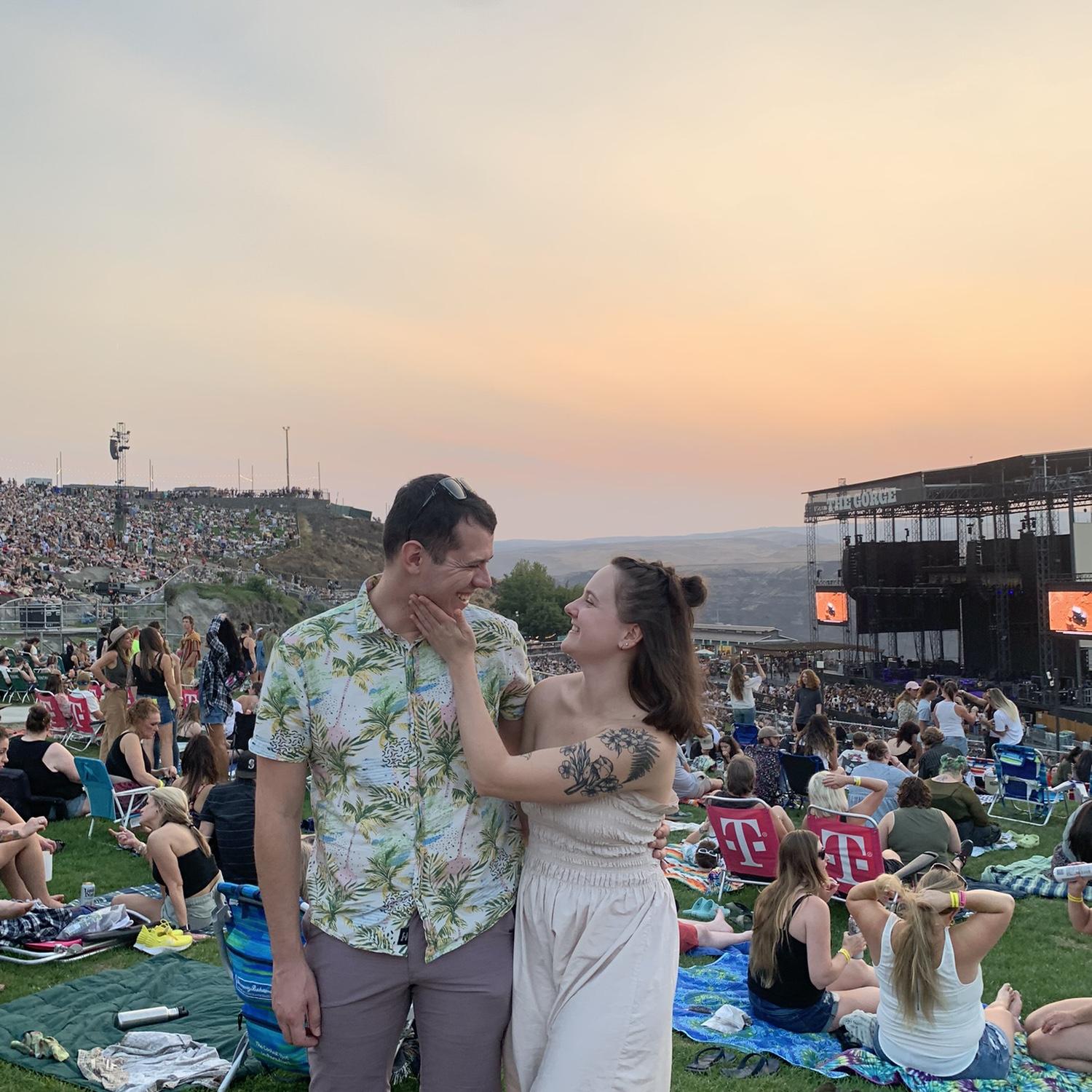 Hozier concert at The Gorge