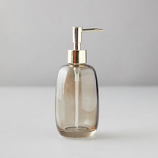 Sepia Glass Soap Dispenser