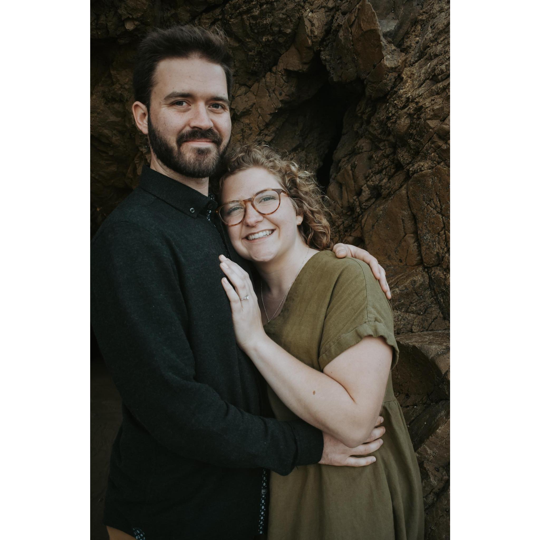 At El Matador beach in Malibu, CA, we had all the feels while taking engagement photos. Credit to Madison's teammate, Lupe Bollas :)