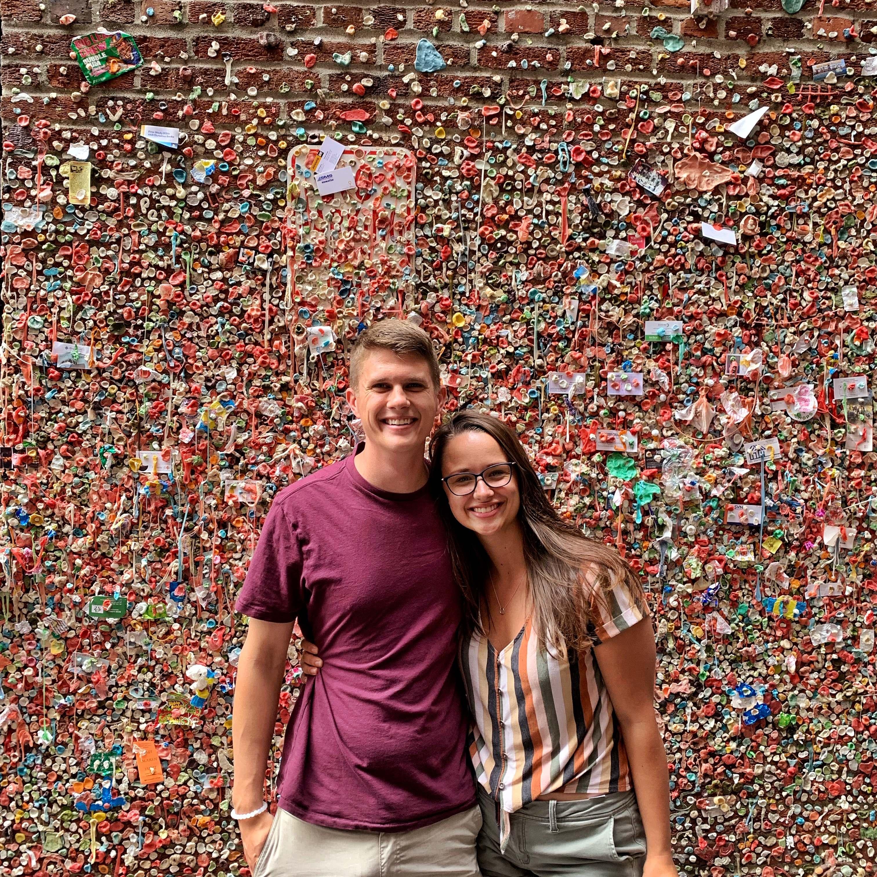 The famous gum wall in Seattle