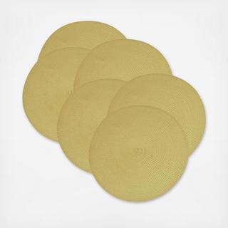 Round Woven Placemat, Set of 6