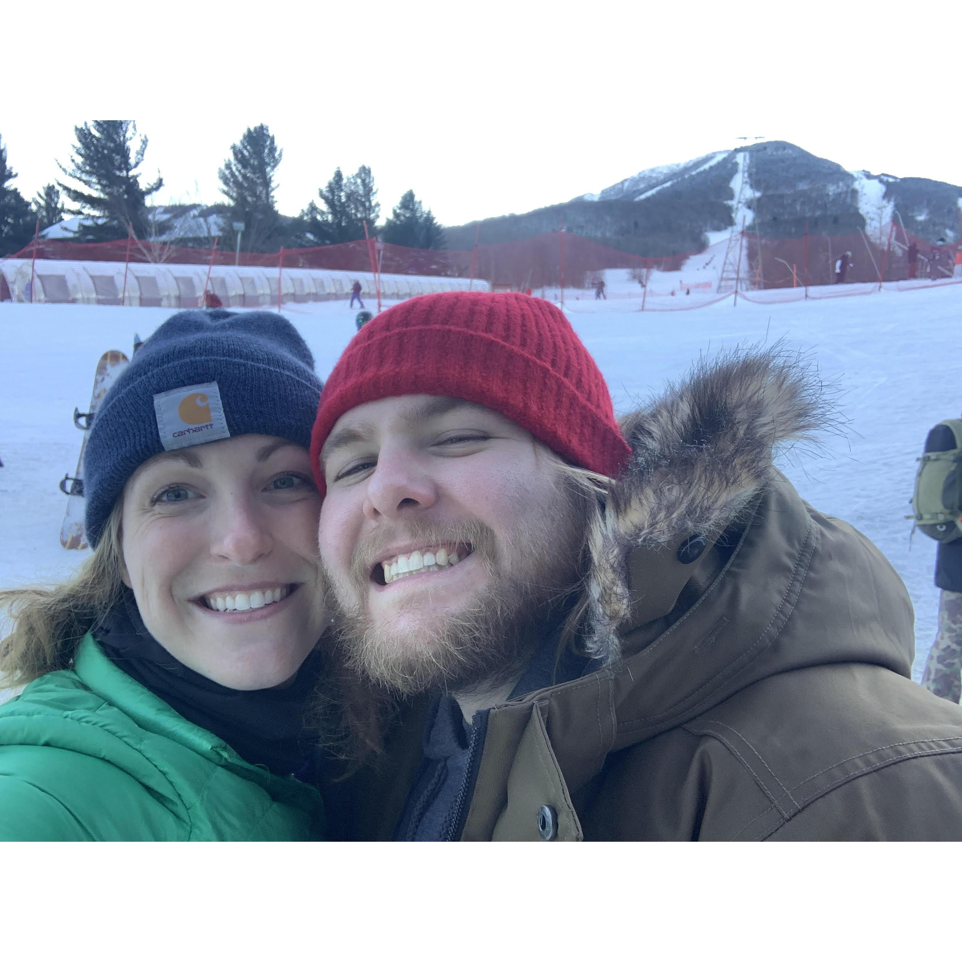 January 2022 - The trip we almost broke up... Just kidding! Brian did send Kayla down a very steep mountain when she had only mastered the bunny hill though.