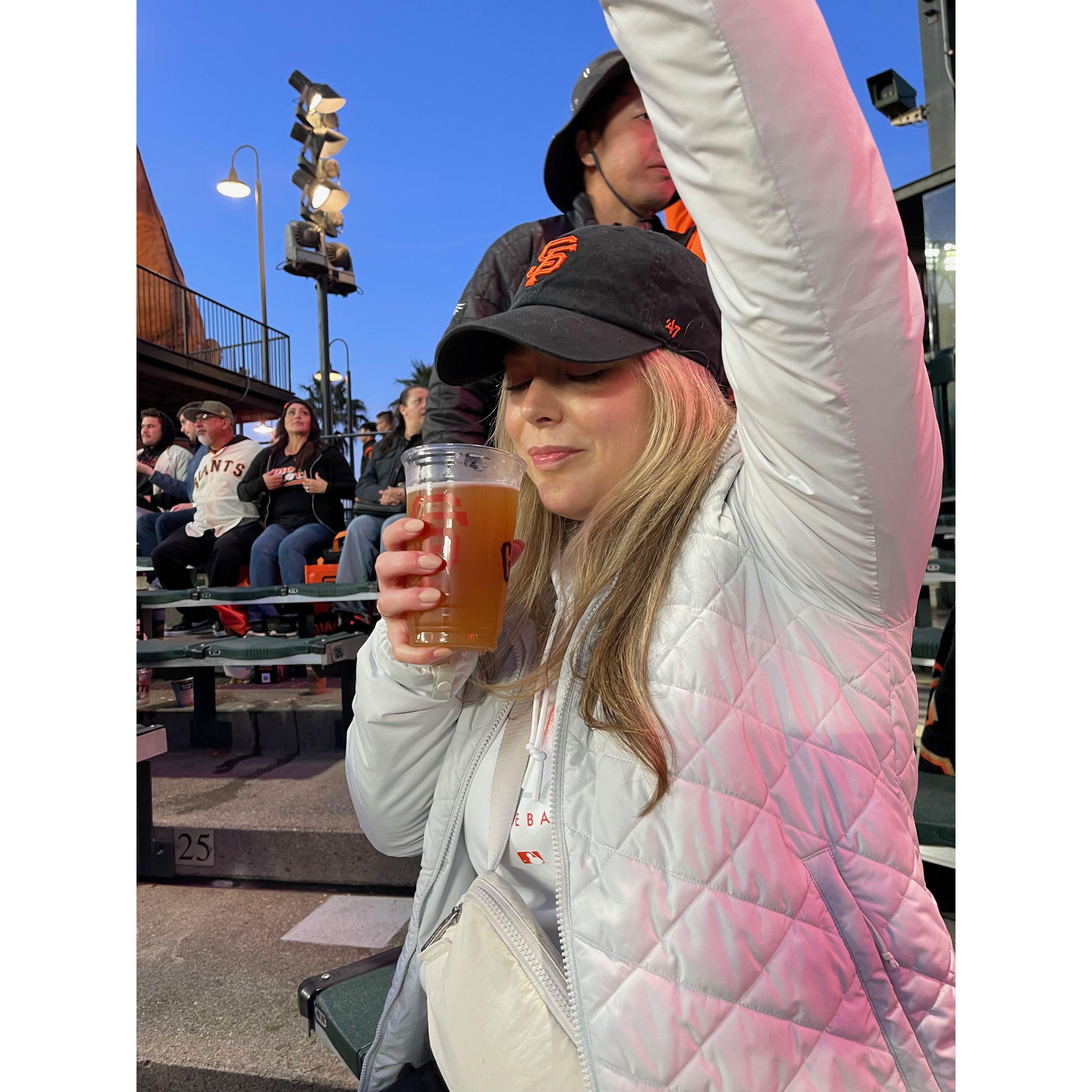 We do go to the occasional Giants game