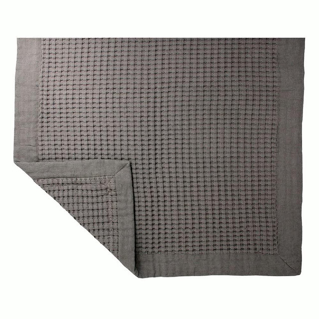 Bathroom Mat Absorbent Cotton Quick Dry for Shower, Bath & Bathtub Washable Thin (Stone)