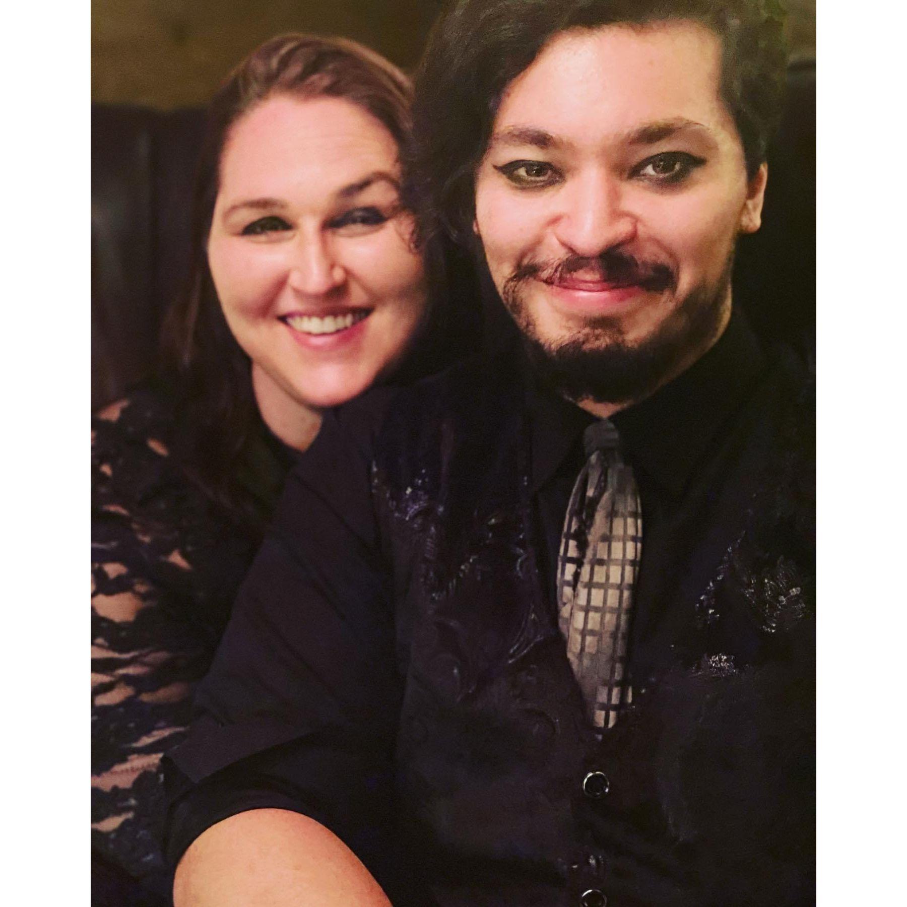 Fun Fact: The best man had taken this picture and nearly snapped Corey's streak of never smiling by saying, "Smile like the Younglings just died" (Star Wars Reference).