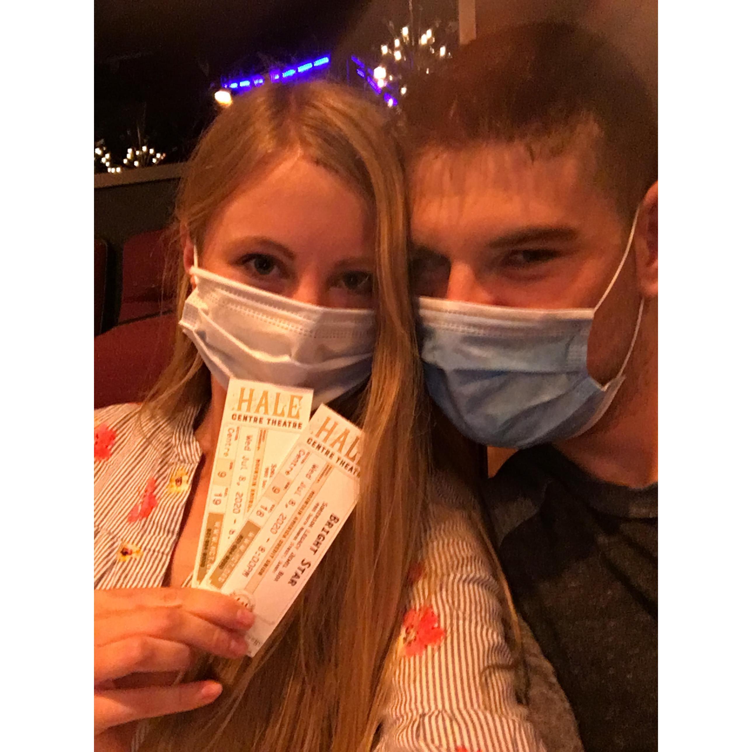 Dillon didn't know very much about the performing arts before he met Kayleigh, but he is learning fast and enjoys going to shows with her.