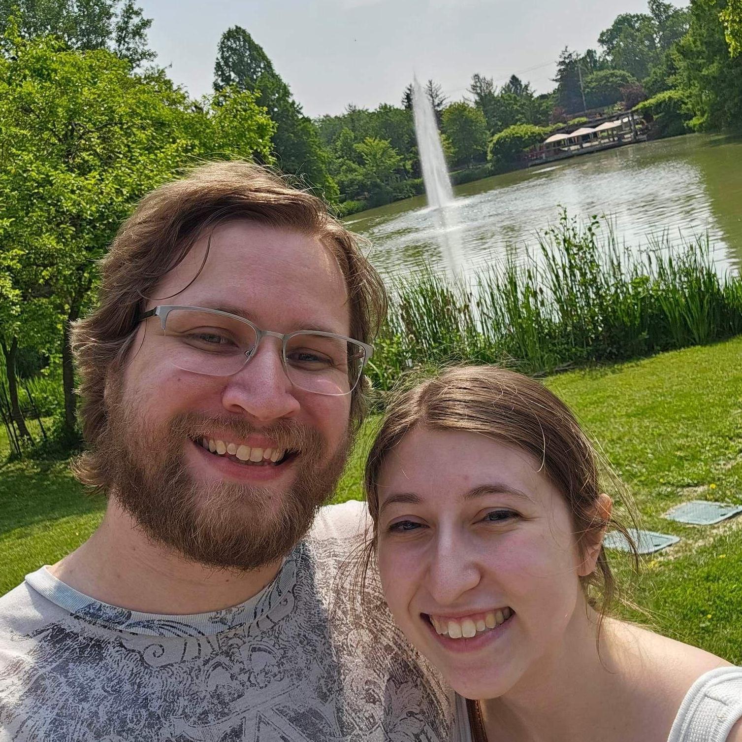 We went back to the Columbus Zoo on our 6-month anniversary!