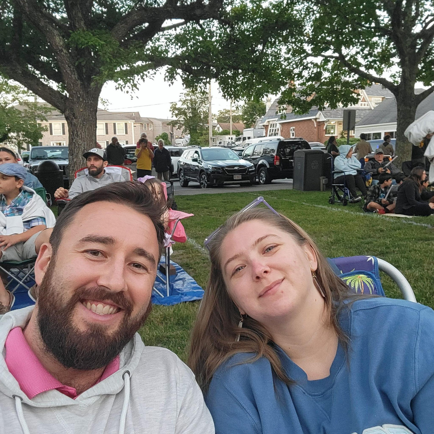 Shelby's first time attending an event at the bandstand in Cape Cod!