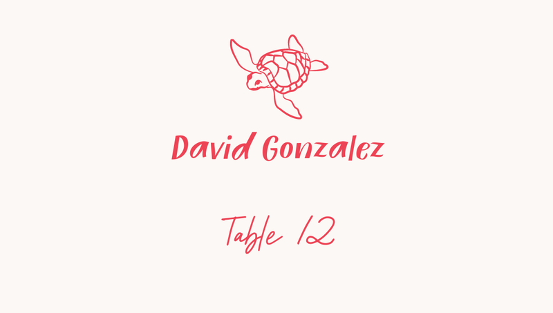 Mare | Crimson | Zola Wedding Place Cards