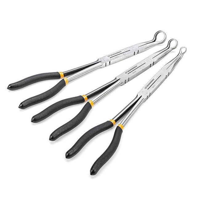 GEARWRENCH 3 Pc. Double-X® Hose Grip Plier Set - 82107, Black & Red